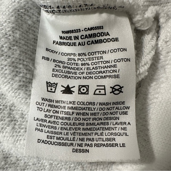 Nike Women's Air Mock Cropped Fleece Crew White/ gray - Size XS - Picture 10 of 12